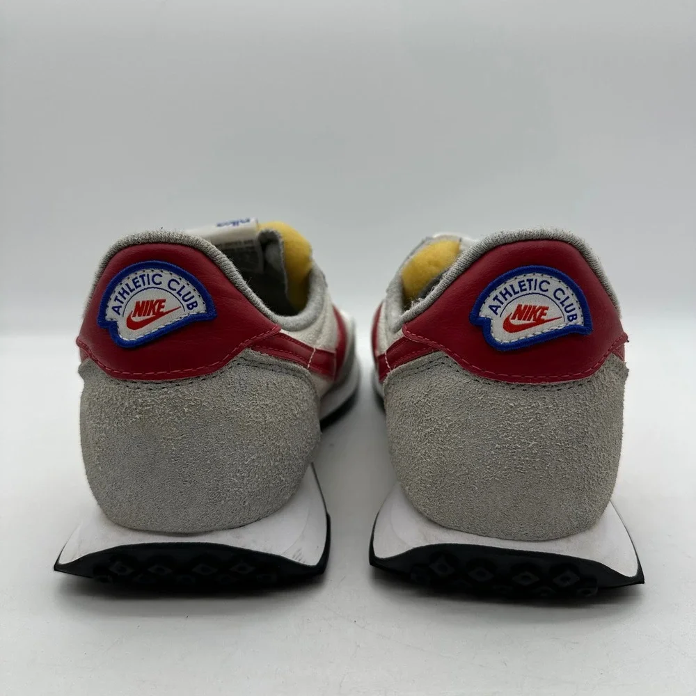 Nike DJ6054-101 Mens 13 White Grey Red Waffle Trainer 2 Athletic Club Sneakers